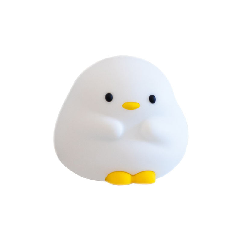Dundun duck silicone nightlight bedside lamp clap lamp atmosphere lamp children creative hand