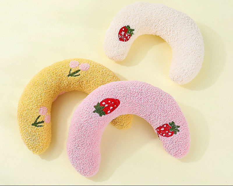 Cat toy U-shaped cat cervical vertebra protective pillow Sleep pillow for cats and dogs r-resistant throw pillow pet products