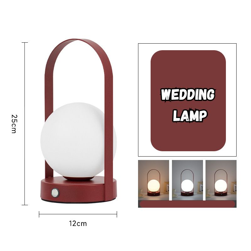 Wedding lamp bedroom bedside lamp Wedding room dowry light wedding red a pair of evergreen light newlyweds