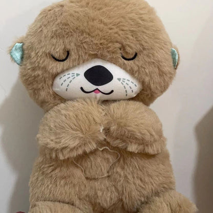 Baby soothing dolls Sleep toys breathe Baby otter breathe bear Baby toys music early education