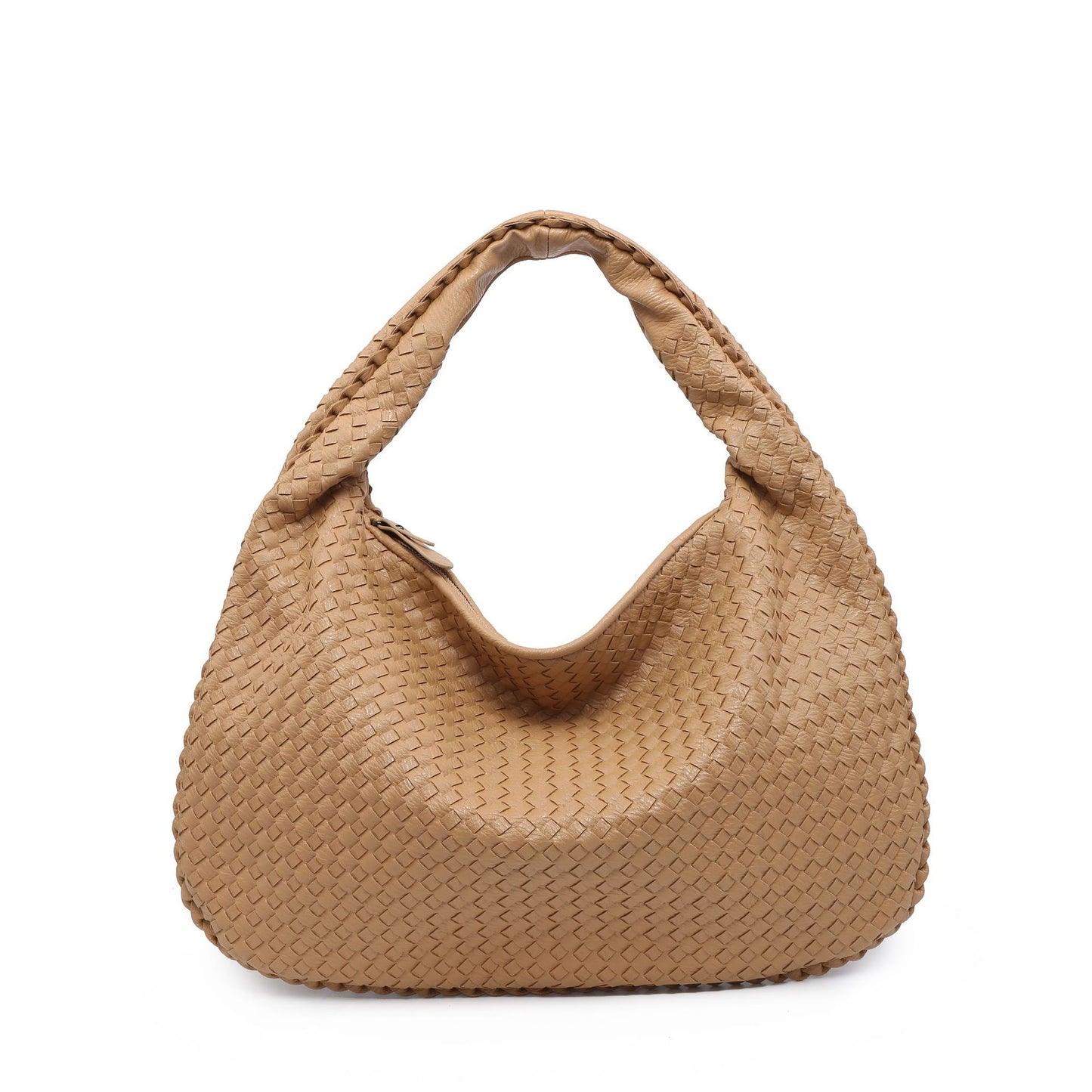 Woven female dumpling package new simple big brand shoulder bag autumn and winter fashion casual large bag
