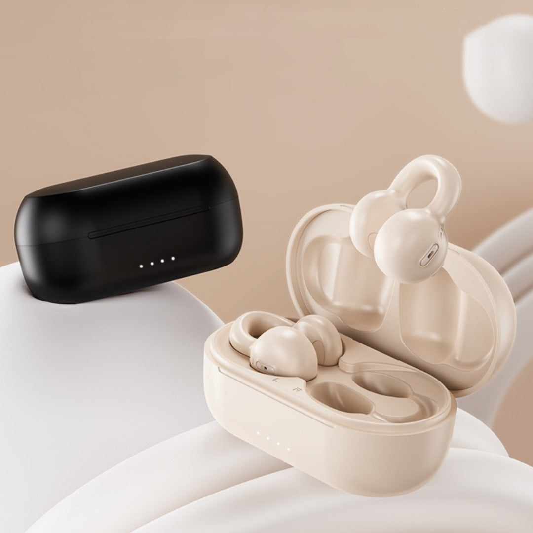 Blue earphones with hanging ears Wireless non-bone conduction noise cancelling open ear new running headphones