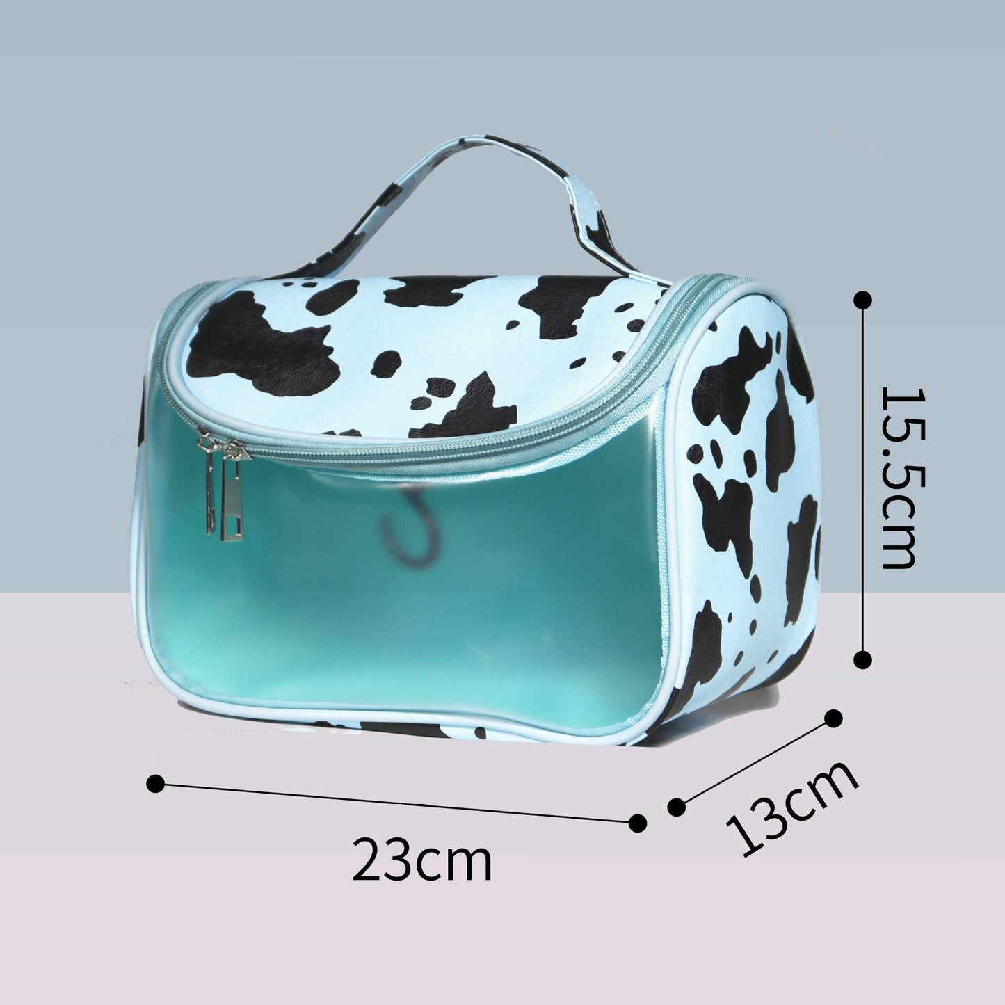 Cow print anti-makeup bag Large capacity portable toiletries bag Portable travel bag Toiletries storage bag