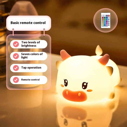 Dundun duck silicone nightlight bedside lamp clap lamp atmosphere lamp children creative hand