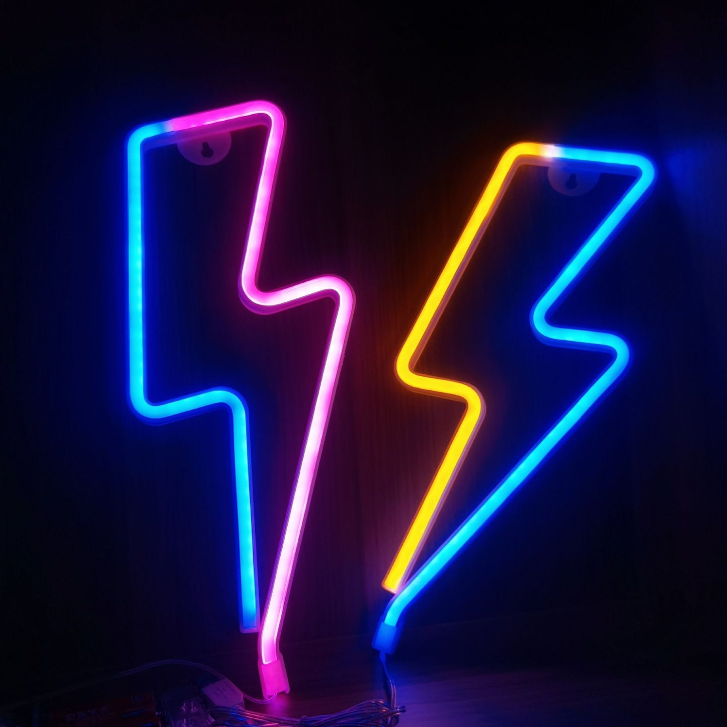 New LED neon lights with lightning cloud star modeling lights love love rainbow Christmas night light