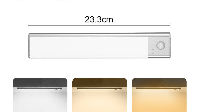 art wireless body sensing light nightlight led ultra-thin cabinet light charging wine suction closet light strip