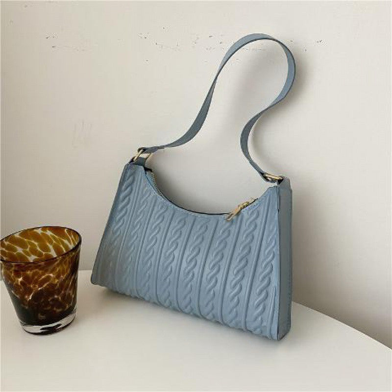 Summer tide texture armpit baguette bag female bag new style all all design hand bill of lading shoulder bag female