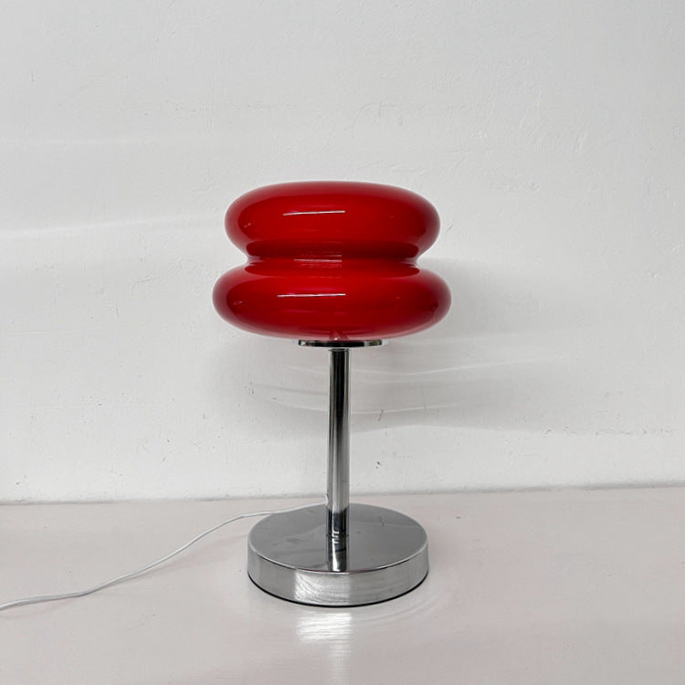 Thick bottom creative bedroom headboard living room decorative lamp Yama atmosphere egg tart glass light Bauhaus light night light