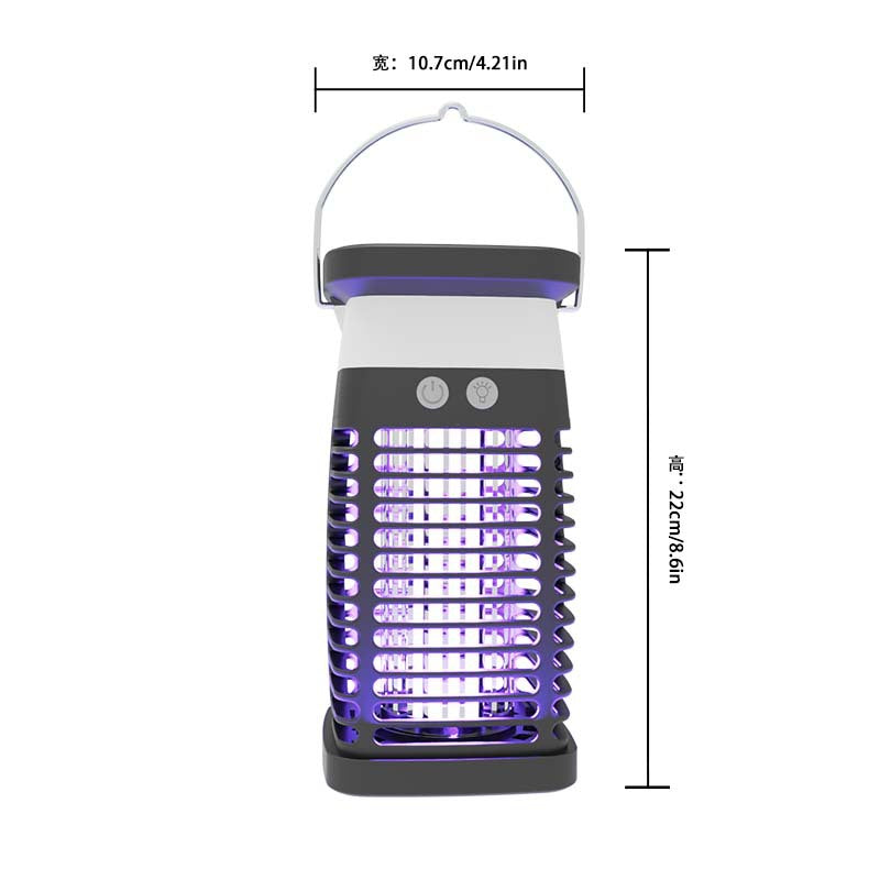 New solar mosquito killing lamp outdoor uv violet electric shock mosquito killing lamp restaurant courtyard mosquito repellent