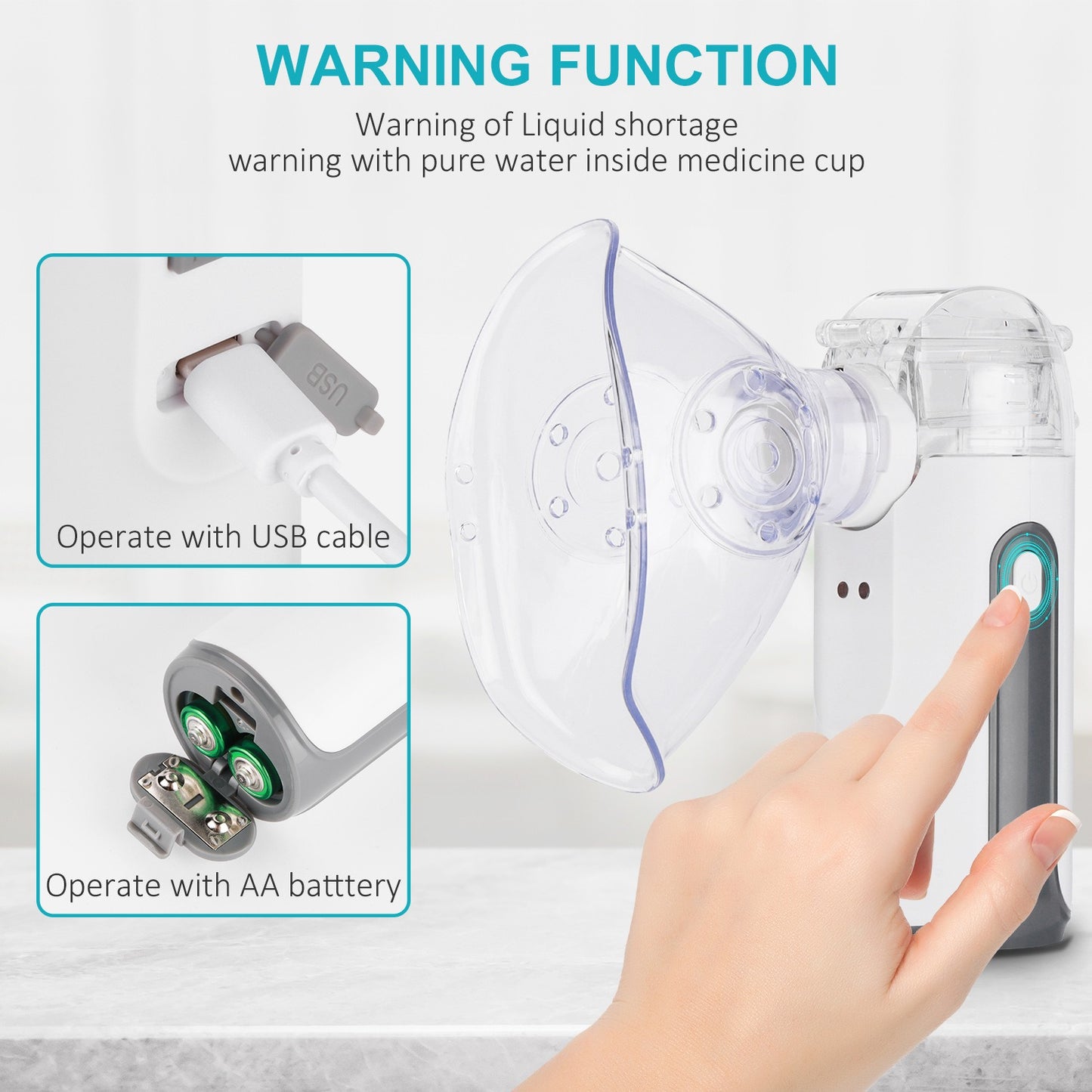 Ultrasonic nebulizer JSL-W303 Portable micro net handheld charging household nebulizer for adults and children