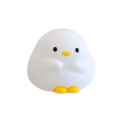 Dundun duck silicone nightlight bedside lamp clap lamp atmosphere lamp children creative hand