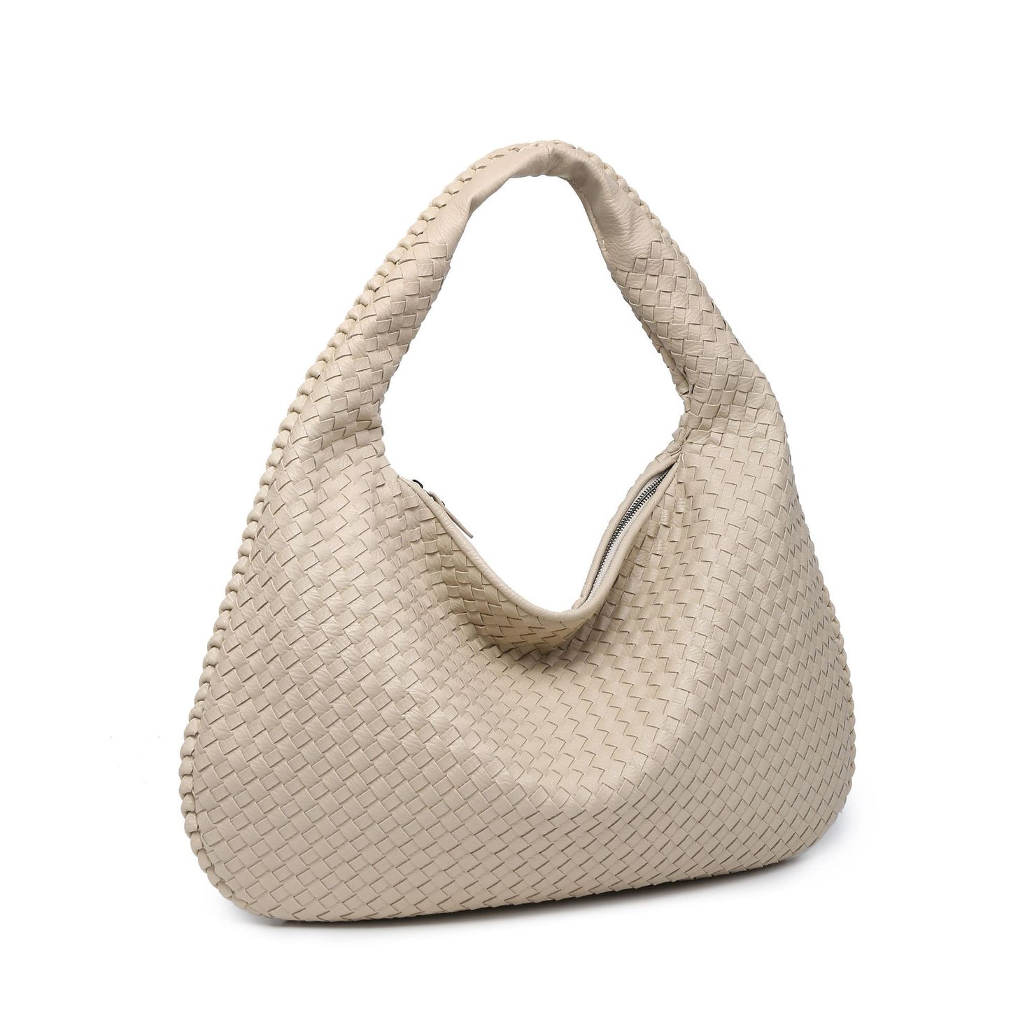 Woven female dumpling package new simple big brand shoulder bag autumn and winter fashion casual large bag