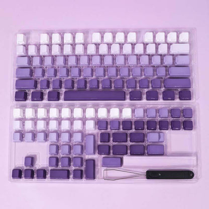 Scented key cap gradient light tranission side engraved 7580 radio racing machine wireless keyboard