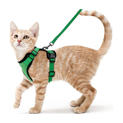 Pet products Cat pneumothorax strap Reflective anti-break cat leash Cat leash adjustable strap
