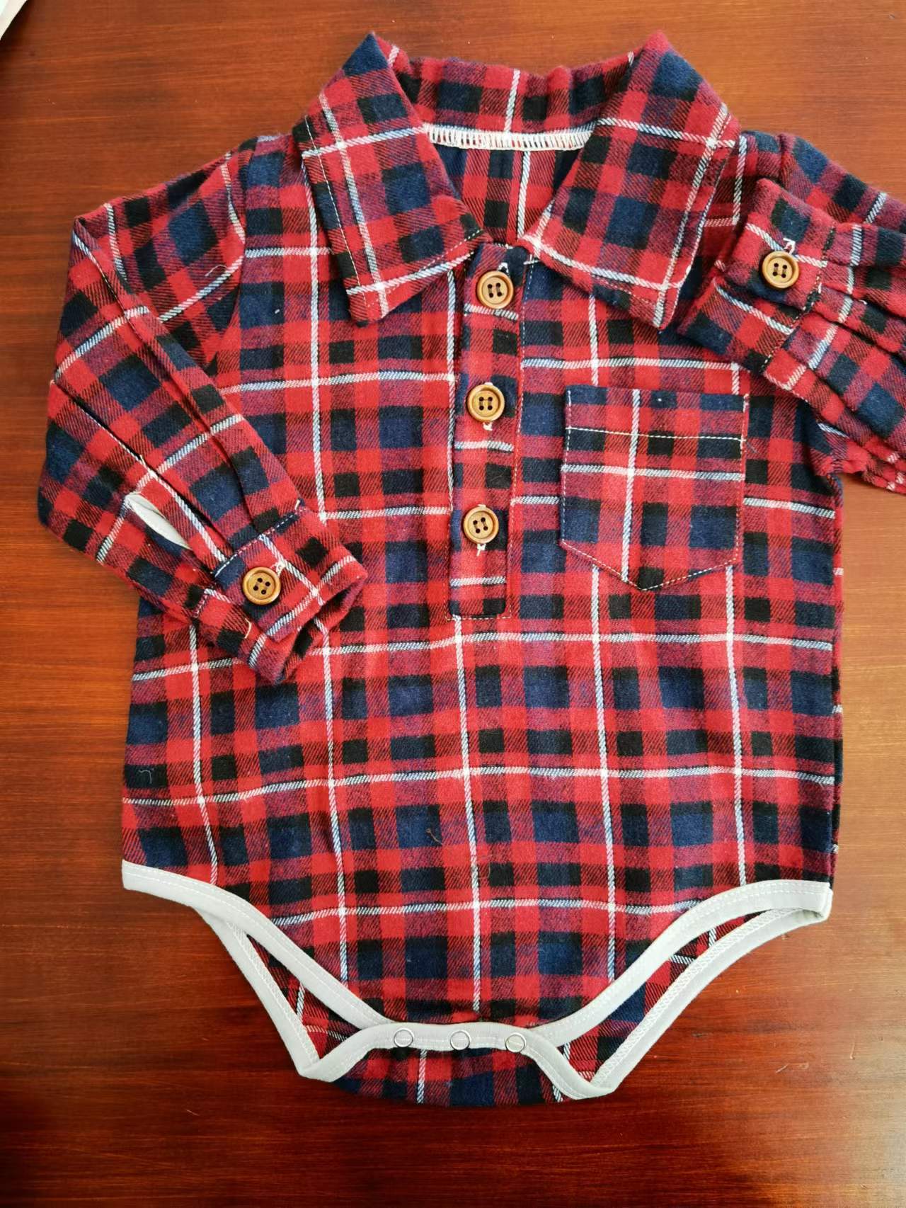 Plaid Baby Romper™ 👶