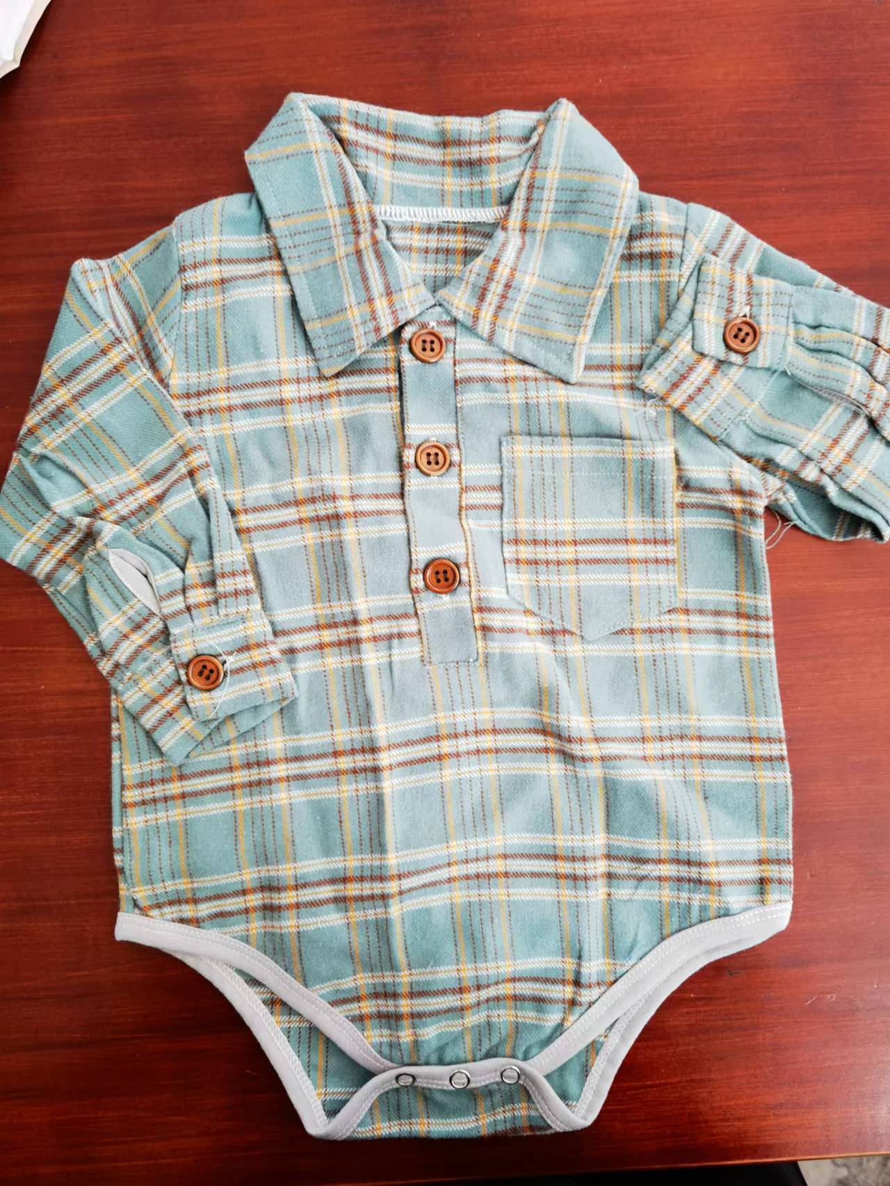 Plaid Baby Romper™ 👶