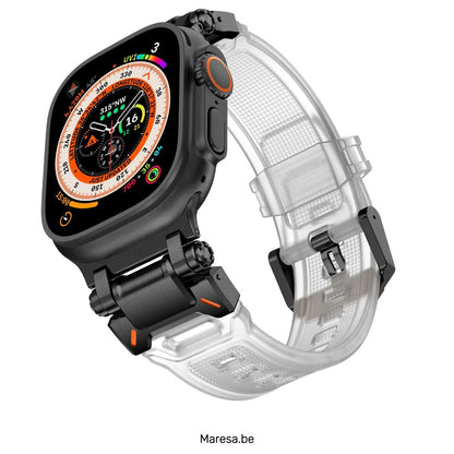 Metal and Rubber Apple Watch band