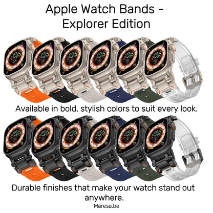 Metal and Rubber Apple Watch band