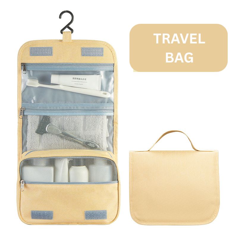 Travel collapsible dry and wet separation toiletry bag Men's makeup storage bag Makeup bag