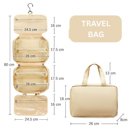 Travel collapsible dry and wet separation toiletry bag Men's makeup storage bag Makeup bag