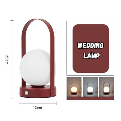 Wedding lamp bedroom bedside lamp Wedding room dowry light wedding red a pair of evergreen light newlyweds