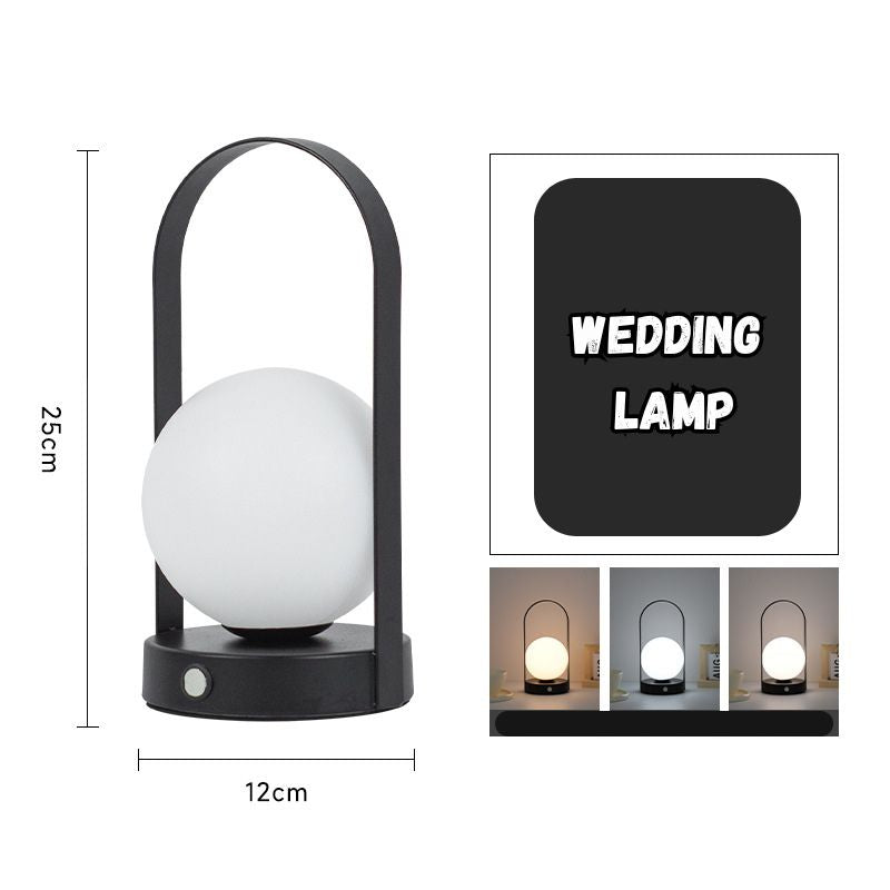 Wedding lamp bedroom bedside lamp Wedding room dowry light wedding red a pair of evergreen light newlyweds