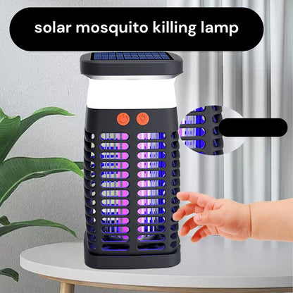 New solar mosquito killing lamp outdoor uv violet electric shock mosquito killing lamp restaurant courtyard mosquito repellent