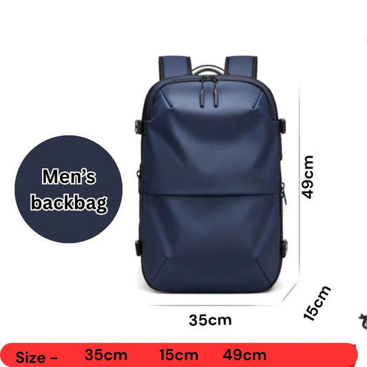 Vacuum compression backpack Men's expansion backpack Dry wet separation anti-theft computer backpack short trip luggage