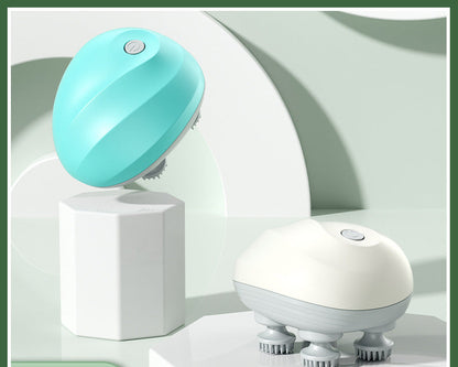 Multifunctional cervical spine massager Rechargeable head massage trument Octopus massage intelligent scalp massager