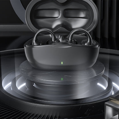 Blue earphones with hanging ears Wireless non-bone conduction noise cancelling open ear new running headphones