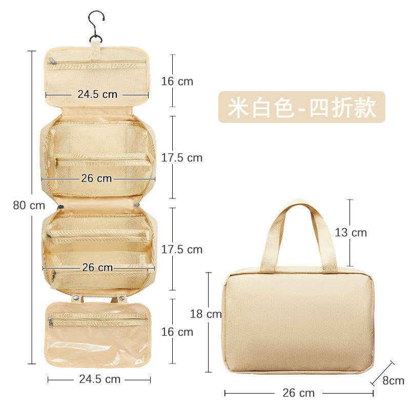 Travel collapsible dry and wet separation toiletry bag Men's makeup storage bag Makeup bag