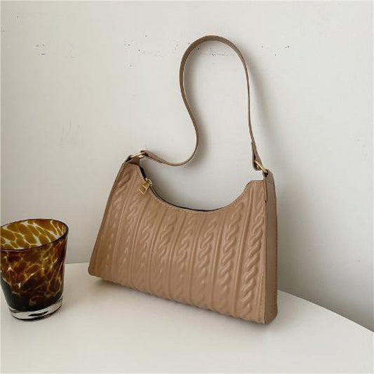 Summer tide texture armpit baguette bag female bag new style all all design hand bill of lading shoulder bag female