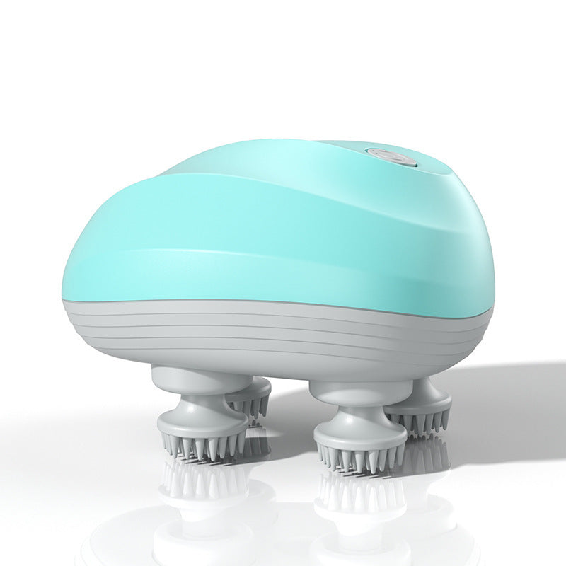 Multifunctional cervical spine massager Rechargeable head massage trument Octopus massage intelligent scalp massager
