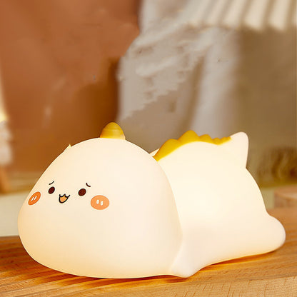 Dundun duck silicone nightlight bedside lamp clap lamp atmosphere lamp children creative hand