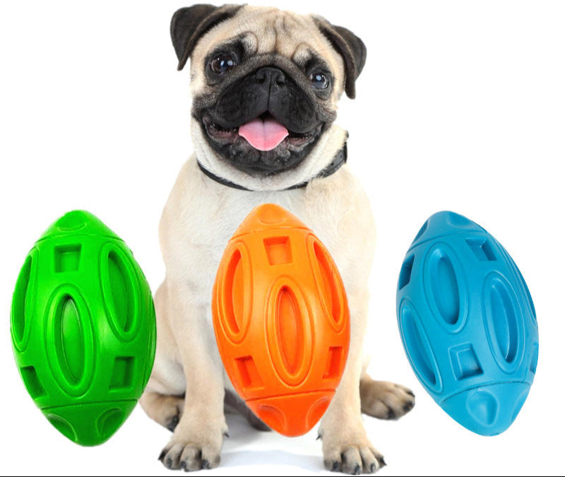 Squeaky Dog Toys For Aggressive Chewers Rubber Puppy Chew Ball Squeaks Nearly Indestructible Pet Toys For Medium Large Dog Breed