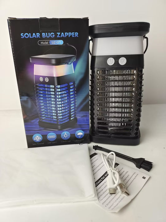 New solar mosquito killing lamp outdoor uv violet electric shock mosquito killing lamp restaurant courtyard mosquito repellent